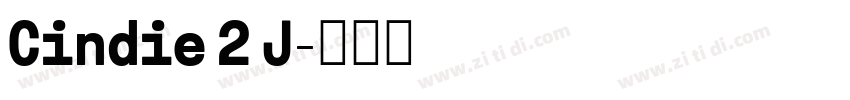 Cindie 2 J字体转换